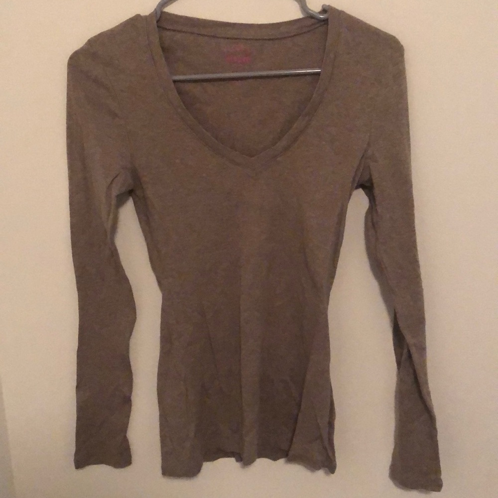 Old navy brown heather v neck